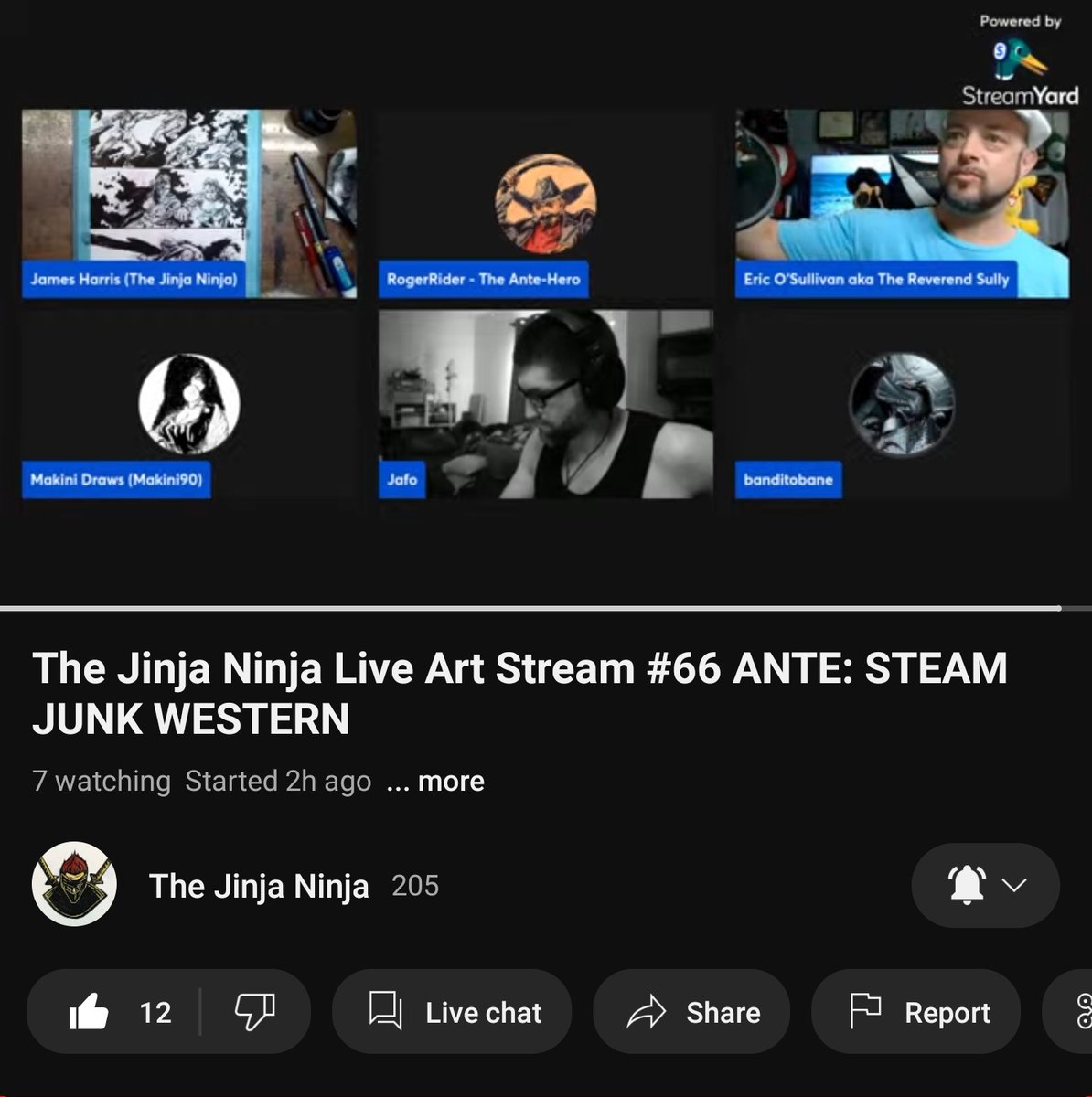 GNinjuh's tweet photo. ๐จ #TheJinjaNinja ๐ผ PRESENTS
๐ดLIVE #ArtStream #0066
#ANTESteamJunkWestern
๐ @Jinja_Ninja_78
@revsully
@RealRogerRider
@banditobane
@Makini1990
#Jafo
#Sketching
#Painting
#TheCSFNation
@MadsMamaBear
@MegatronDarth
@RoseMQueen1
@riotkitty1
https://t.co/ME8MrLnAE1 https://t.co/Ey6ZCcRMSO