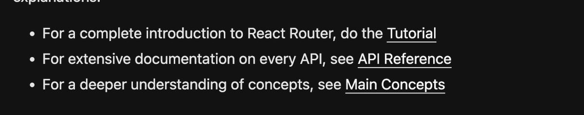 itsmeshrijan's tweet image. None of the following links are working, is this for me only?
#reactrouter #reactrouterv6
@remix_run @ryanflorence
URL: reactrouter.com/en/v6.3.0/gett…