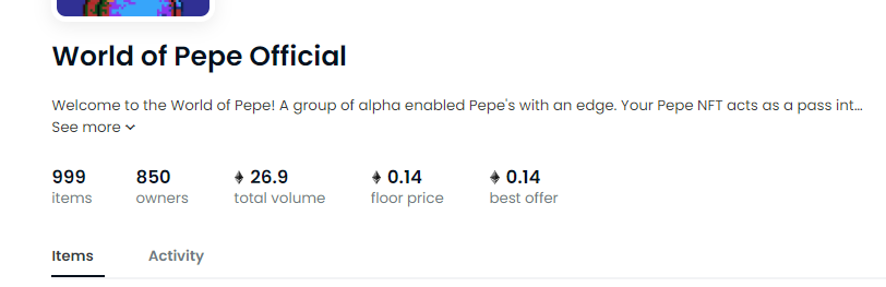 Huge money was made on world of pepe

Over 100x wl spots were given to Dre's Empire alpha pass holders and many more from the early call

0.035 mint btw. 💸💸

Average profit of 0.07-0.11💸💸

Total group profit 7-11eth!!💸💸

Get your pass, you won't regret it!