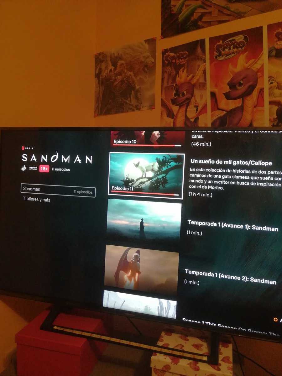 MikadoxPs5's tweet photo. Noche de #neflix Cap 11 de #Sandman increíble capítulo sobre los sueños de los gatos y nueva serie interesante #losimperfectos Feliz noche! https://t.co/ySdWgxhuBR