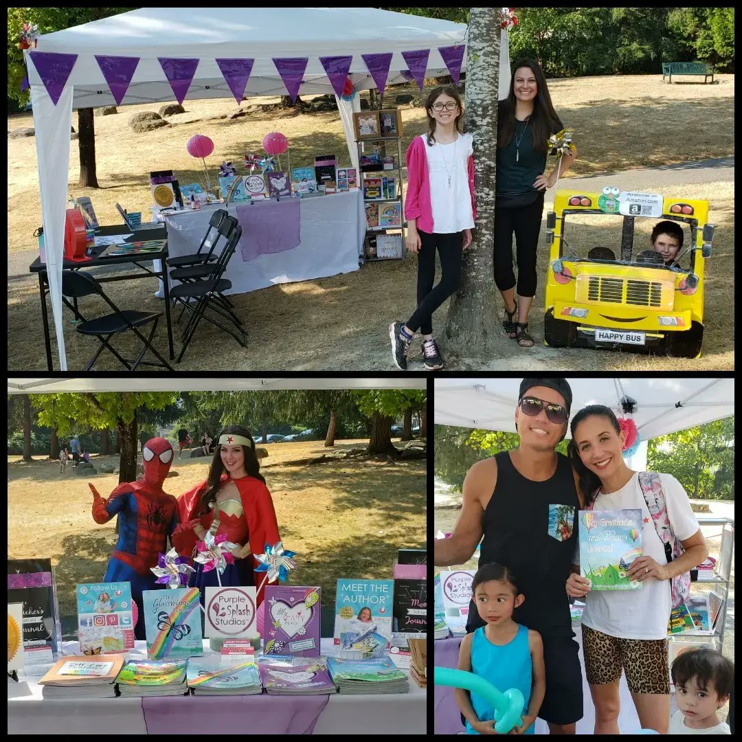 PurpleSplashS's tweet photo. We had a blast at #NewcastleDays yesterday. Thank you to the City of Newcastle for hosting such a fun event and to everyone who visited us. It makes our hearts smile to think of you enjoying your Purple Splash books &amp; goodies.
#vendorevent #illustrator #author #ChildrensBooks https://t.co/SQdUgHHOK8
