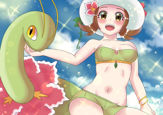 過去絵ですが色んなコトネちゃんでお祝い大好きな作品です #HGSS13周年 