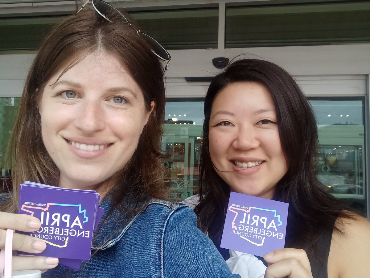 AprilEngelberg's tweet photo. Thanks to @annieycchu for canvassing with me AND bringing homemade banana bread!!

#TOpoli #ONpoli #spafy https://t.co/3iai6cA1JK
