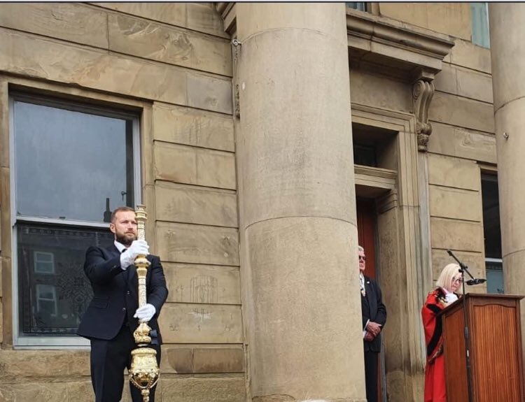 Honoured to attend the proclamation of King Charles lll ceremony today in Oldham.
