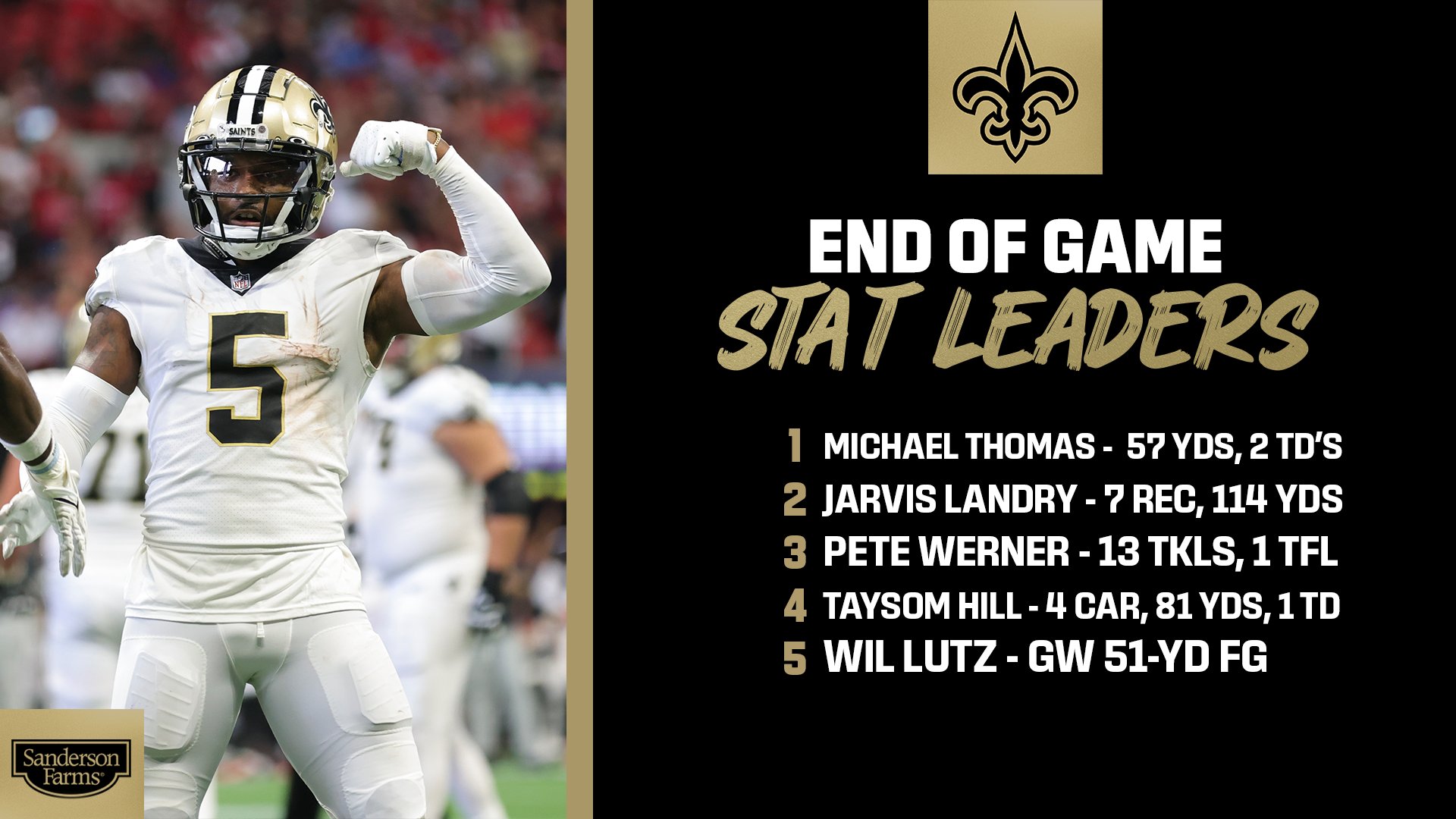 New Orleans Saints on X: 'Final numbers from the W 