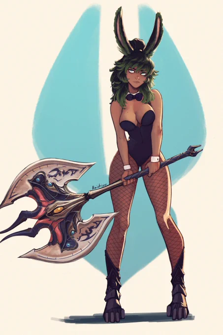 Have a repost of my bunny axe girl viera while im...doing....stuff 