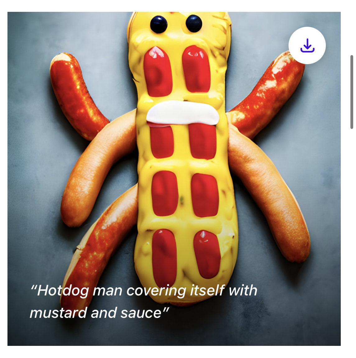 jimmygunawanapp's tweet photo. #stablediffusion #AIBackgroundGenerator Hotdog 🌭 Sausage Man https://t.co/MmDmArOSf6