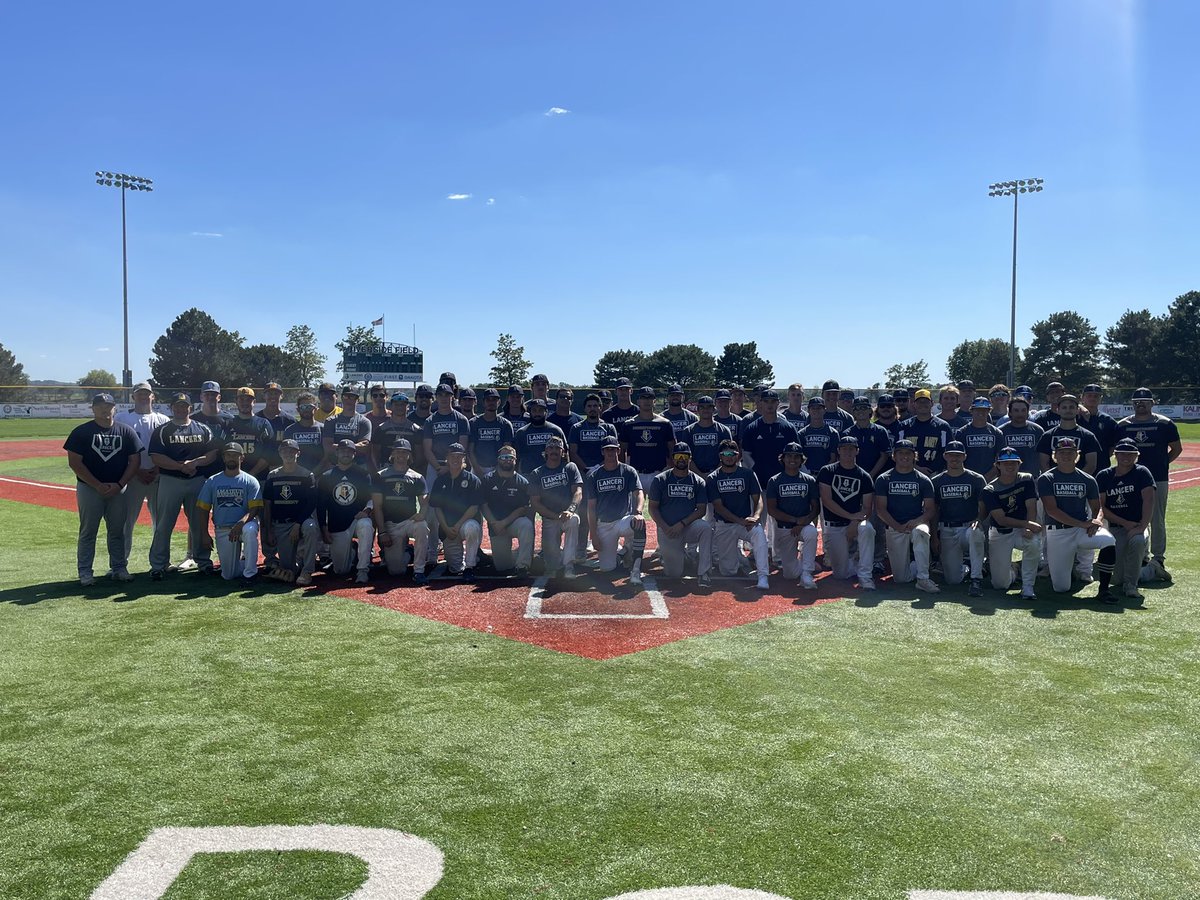 Capping off a great weekend with the alumni game! #Lancers