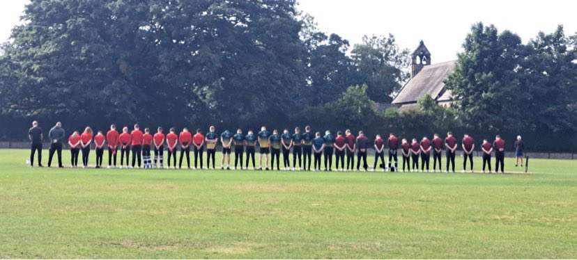 My fav photo from the u15 finals day today. <a href="/SacristonCCC/">Sacriston C.C.C.</a>   <a href="/BurnmoorCricket/">Burnmoor CC</a> and <a href="/DawdonWCC/">Dawdon Welfare CC</a> coming together to pay their respects to #HRHQueenElizabethII. The kids were fantastic and a credit to themselves and their respective clubs. #NEPL