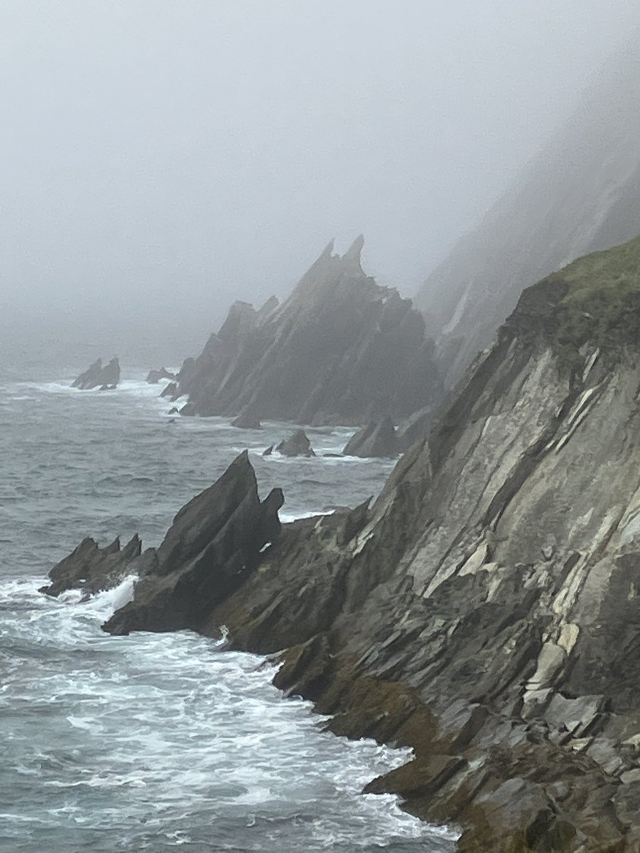 Sadly the weather did not oblige at Dunmore Head. The scenery that I could see was sublime.