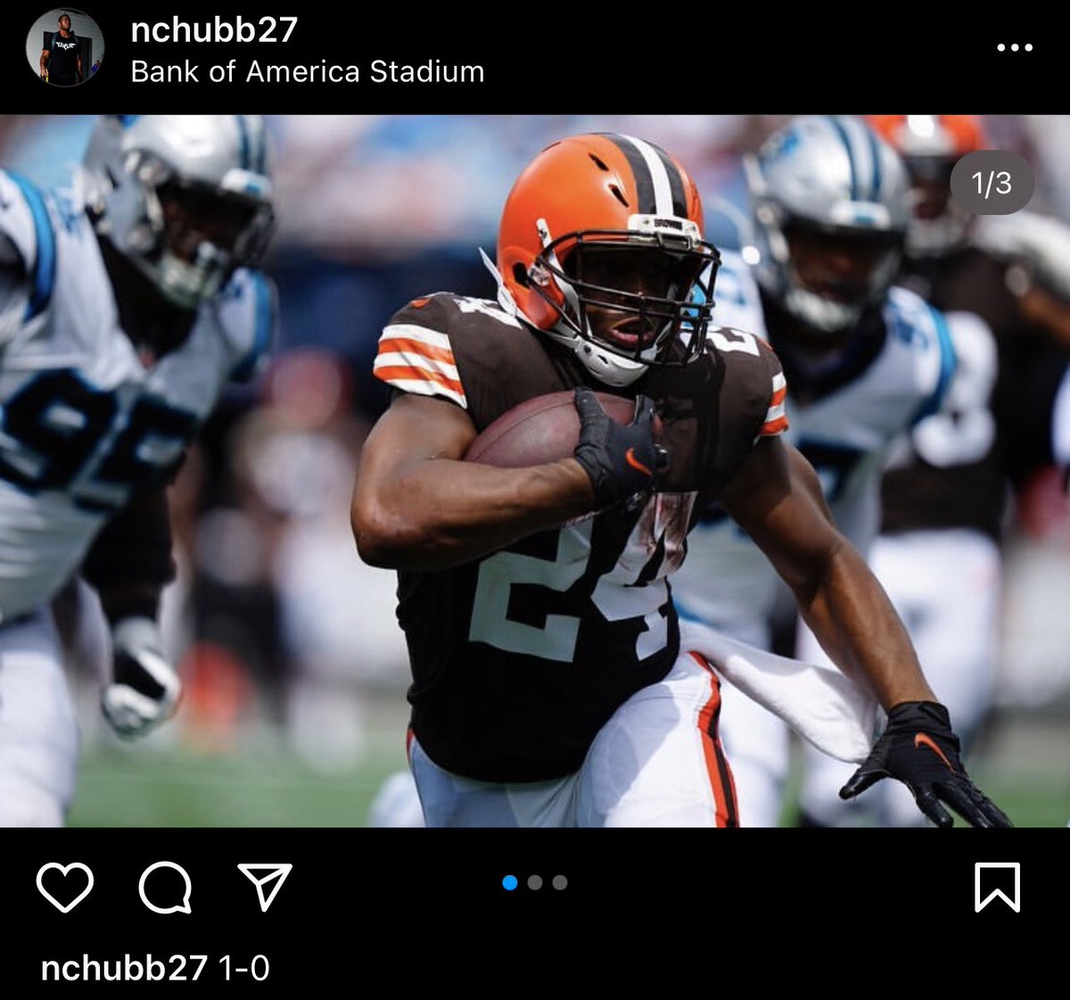 Bradstainbrook's tweet image. #Browns RB Nick Chubb on Instagram: