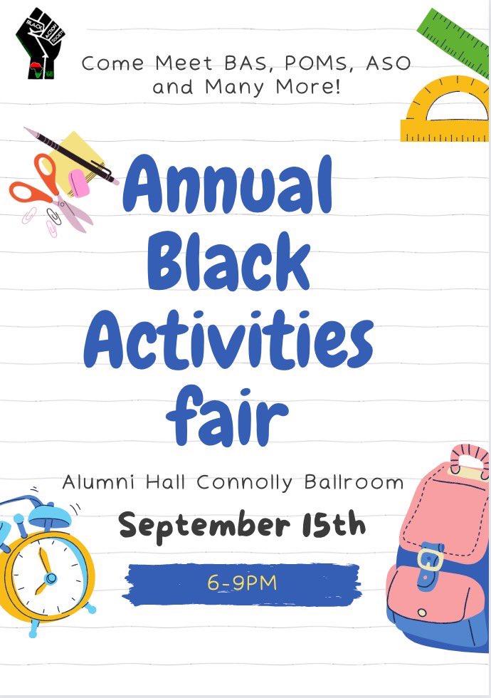 Make sure to come out and meet all the black orgs that Pitt has to offer at the Annual Black Activities Fair.