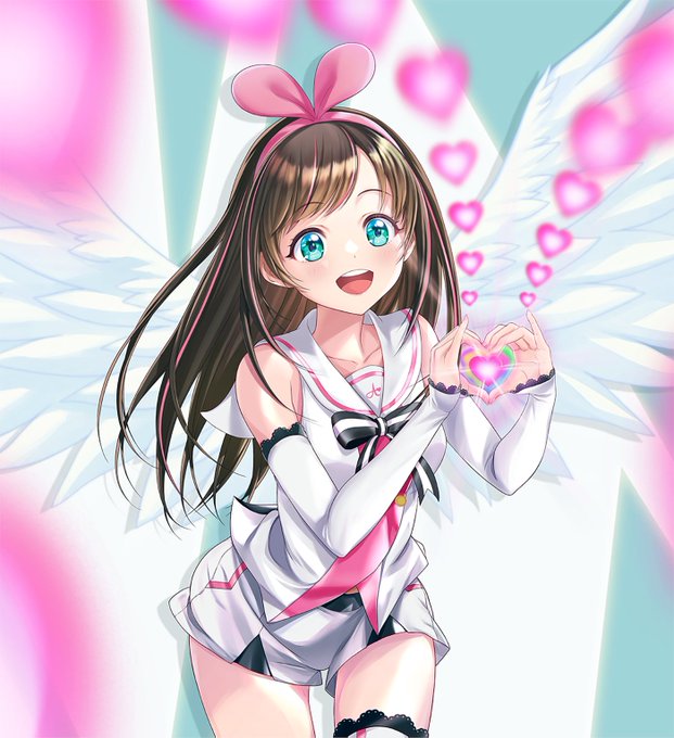 アイちゃんのハートビーム💗💗💗💗#KizunaAI #キズナアイ🎨#きずなーぽすと 