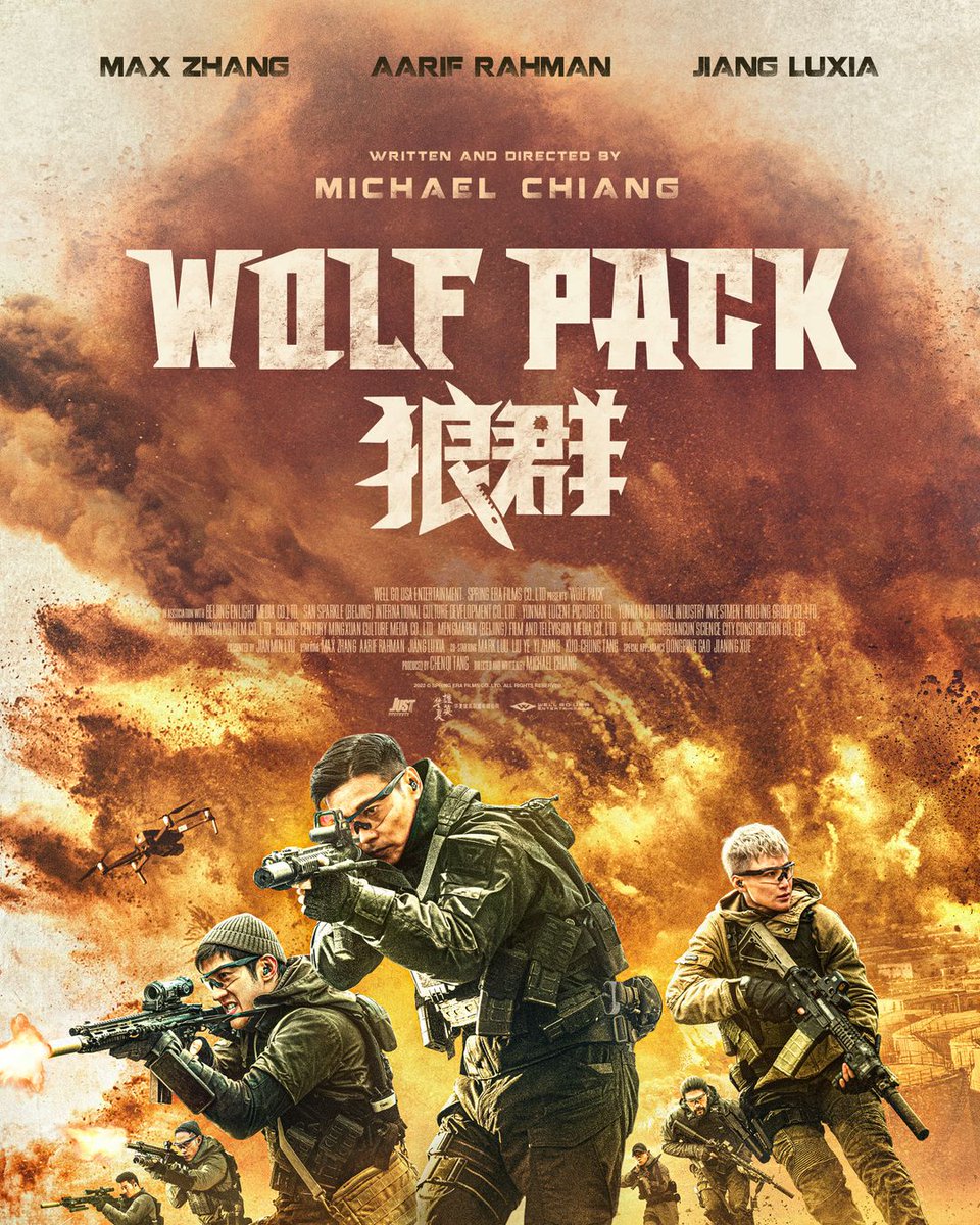 KFMovieGuide's tweet photo. NEWS: #MaxZhang (#MasterZ), #AarifLee (#BruceLeeMyBrother) and #JiangLuxia (#DoubleWorld) star in Chinese action movie, #WolfPack, which is getting a USA theatrical release on 30 September thanks to @wellgousa.
.
#MasterZ review: https://t.co/3grg1Rt3PS https://t.co/8LCU1D7v0G