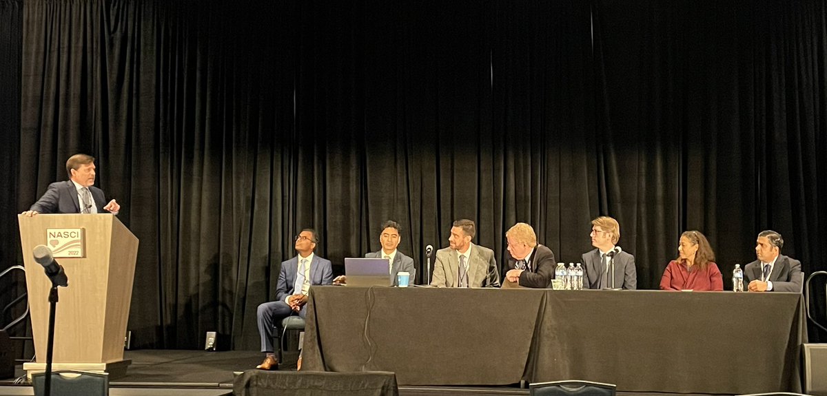 Structural heart disease panel Q&A session. Treat HALT or no. Measure MS length or aorto-mitral angle or no. Mod by @ghoshhajra @EricWillMD Talks by @CardiacRad B. Pogatchnik D. Vummidi @BenoitDesjard16 S. Das S. Hobbs @sasanpatovi @NASCISociety #NASCI22