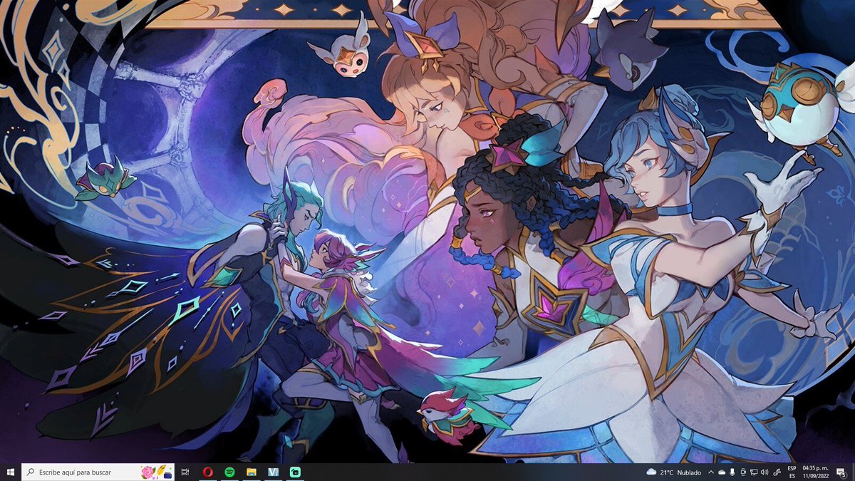iris0lumina's tweet photo. Se acuerdan de la imagen que me gusto, pues ya la tengo de fondo de pantalla, como les dije me gusta mucho el arte de LOL
Por cierto en un rato comenzamos 
 #vtuber #fondodepantalla #lol #guardianasestelares https://t.co/sVFtvqJZsh