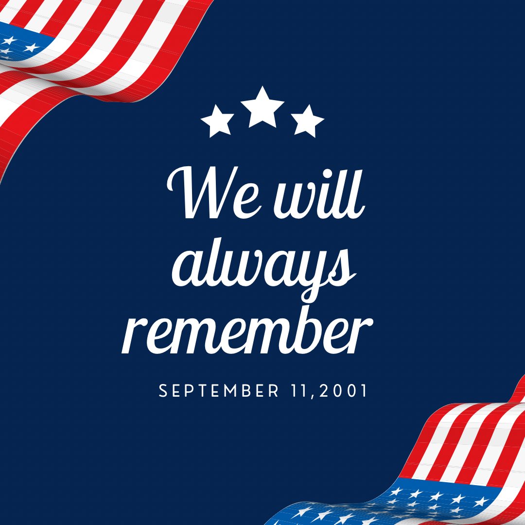 Today we remember and honor those who lost their lives on September 11th,2001. #neverforget #september11