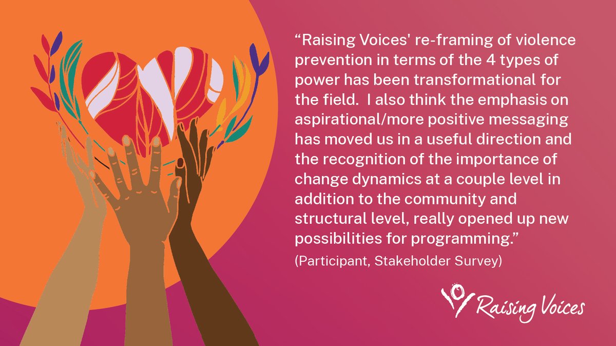 RaisingVoices's tweet photo. 📢In our #StakeholderSurvey we asked for your reflections on our most significant impacts as an organization.

We loved this response—does it resonate for you?

#ShareBackFindings

Access full findings here: https://t.co/VnCzzMFqYT https://t.co/TZ1JME9lGz