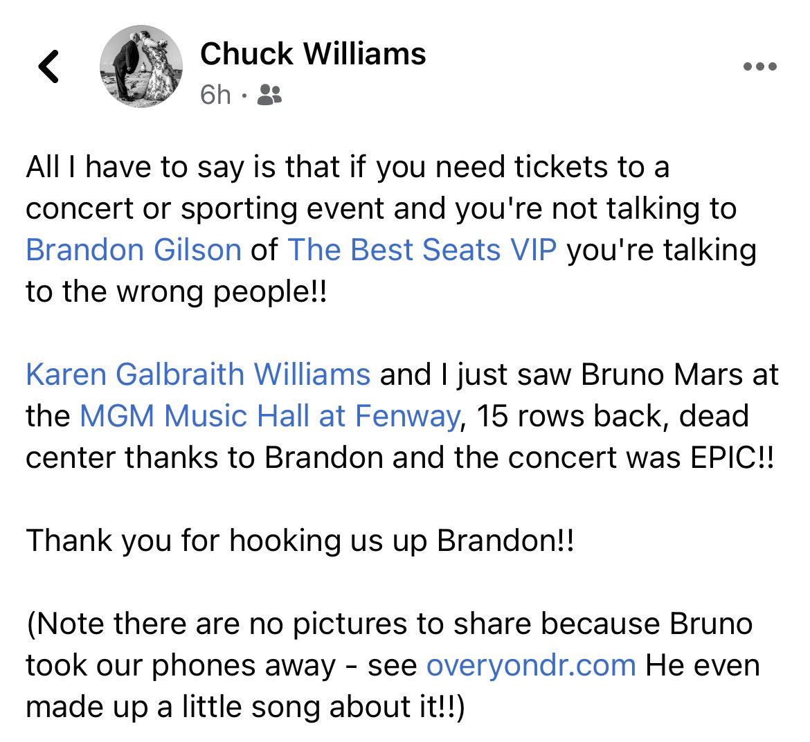 The Best Seats VIP tweet media