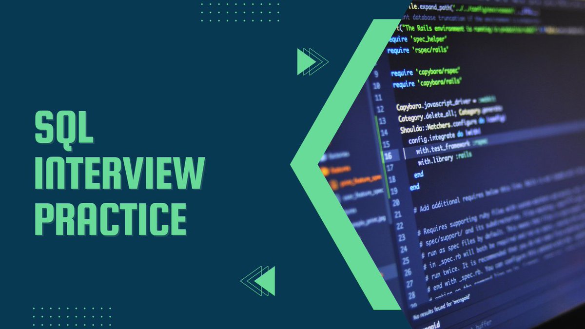 Aakriti_Sarma's tweet image. SQL NERDS ASSEMBLE! 🤓

Just finished the live stream of the first edition of SQL Practice with me!

We solved 5 questions from FAANG and other top tech giants. Find the recording here 👇