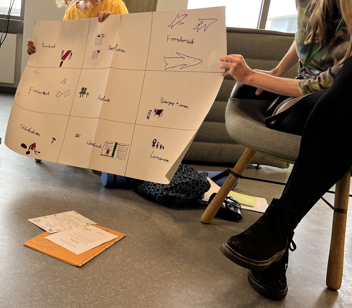 susanneposselt's tweet photo. Rika vom Bildungshaus @Riesen_klein in #Halle hat uns beim #ecdus22 ihre Schule vorgestellt. Eine Teilnehmerin der Session fragte: Warum sind nicht alle Schulen so? So muss Schule sein! 🤩 #twlz #gemeinschaftsschule #freinet Thread 🧵⬇️ /1 https://t.co/y61N8CruAA