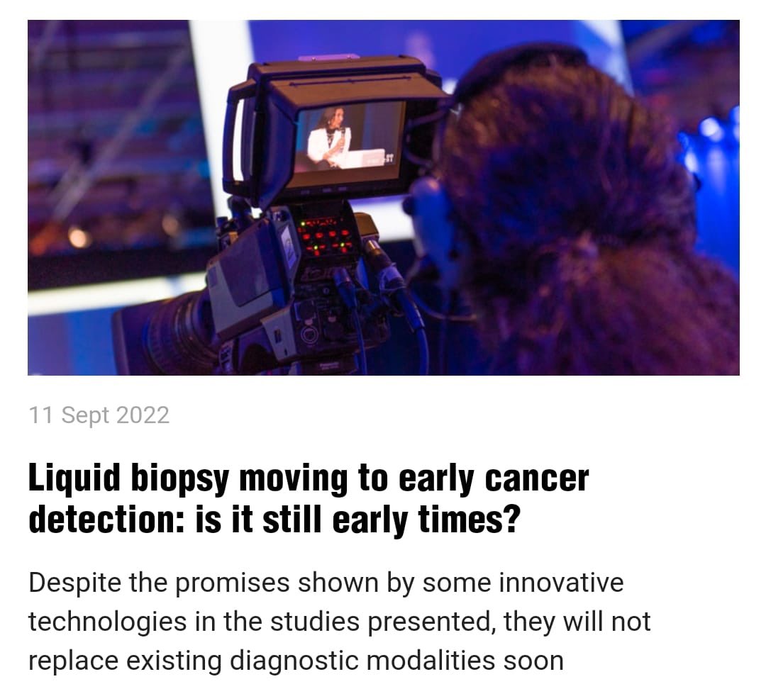 <a href="/UmbertoMalapel1/">Umberto Malapelle</a> putting in the context the results of the PATHFINDER study presented today at the #ESMO22! Liquid biopsy for early cancer detection is moving faster than ever! <a href="/isliquidbiopsy/">International Society of Liquid Biopsy</a> <a href="/myESMO/">ESMO - Eur. Oncology</a> <a href="/ChristianRolfo/">Christian Rolfo</a> dailyreporter.esmo.org/esmo-congress-…