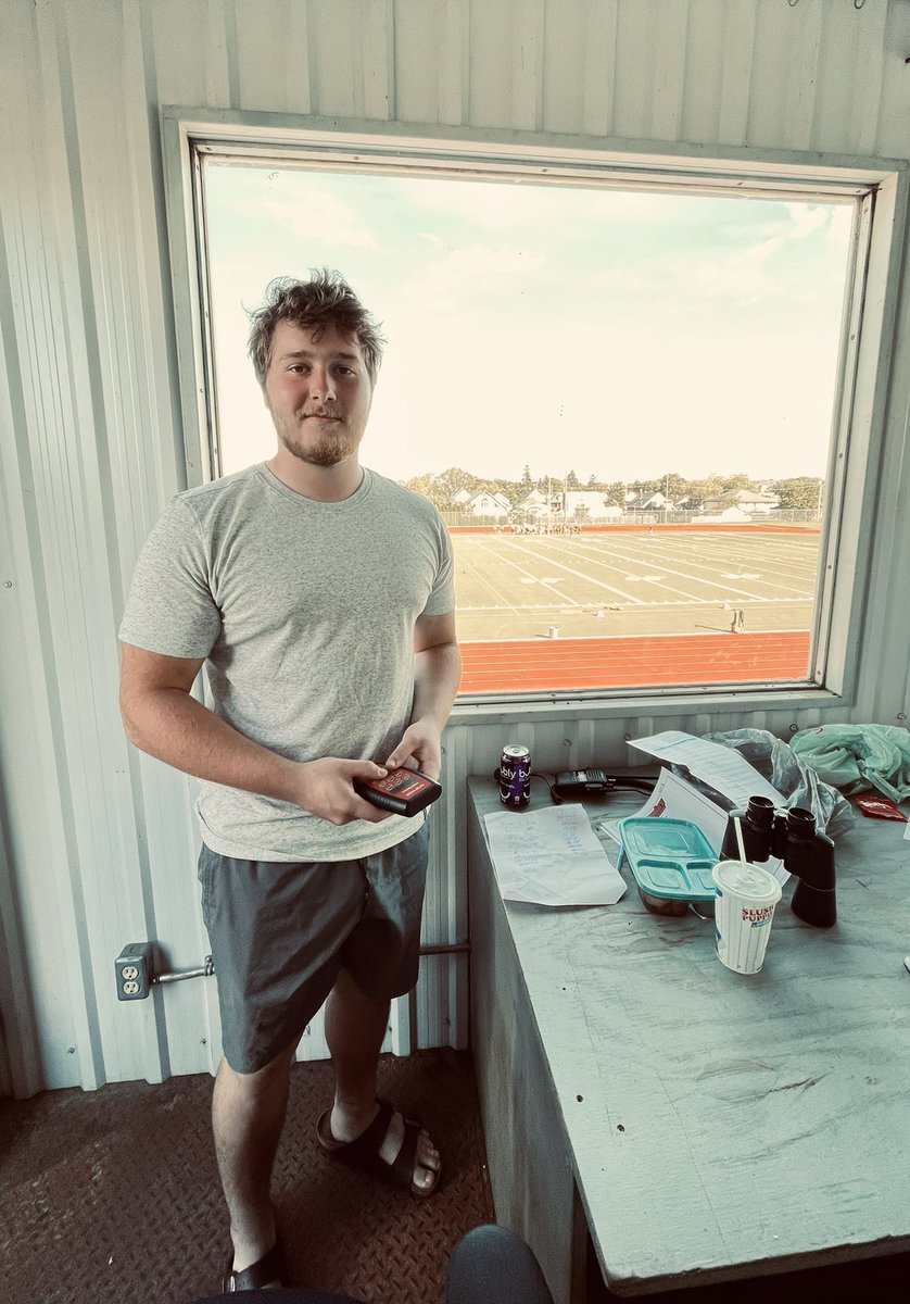 ttylerrobertson's tweet photo. Best way to spend my Saturdays! Working in the booth for the minor football games @tbmfa807 #tbmfa #minorfootball ages 5-14 years of age. https://t.co/hYiDbaFLO1