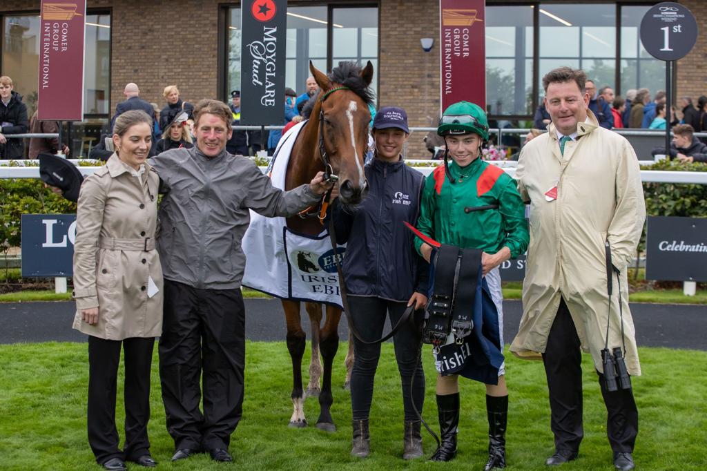 KERKIYRA (by Siyouni @AgaKhanStuds) wins the #IrishEBF €150,000 'Northfields' Premier Handicap, the final race of @IrishChampsWknd for HH Aga Khan, @JamiePoweII and giving a 1-2-3 for trainer @JohnnyMurtagh 👏👏

#LICW22
#EBFGoodForRacing 🏇 🏇