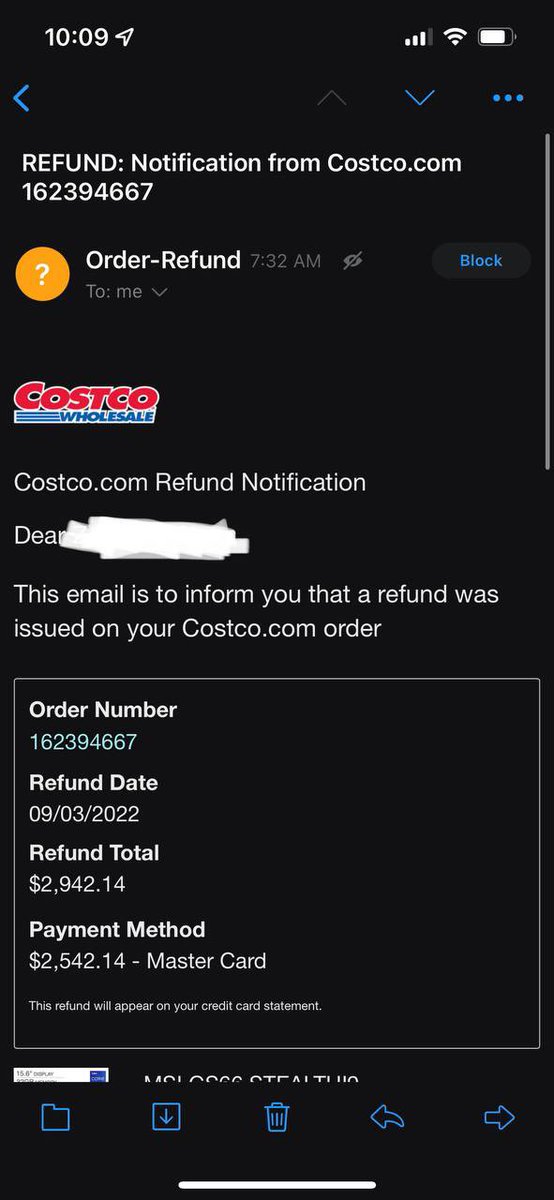 RefundBoyGroup's tweet image. Costco refund 2.9K