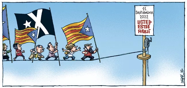 Visiones ex-ante de la #Diada2022 #Diada 
<a href="/JLJLMartin/">JLMartin</a>, <a href="/NapiHumorista/">Napi humorista</a> 
<a href="/lluispuigbert/">Lluís Puigbert</a> [que clavó lo de #FossarDeLesMoreres], <a href="/ManelFontdevila/">Manel Fontdevila</a> 
y <a href="/ermengoltolsa/">Ermengol</a> 
x.com/ermengoltolsa/… 
#foss
➕#humor de #Prensa de la semana #cartoon #Cartoons
👉vetustideces.blogspot.com/2022/09/la-sem…