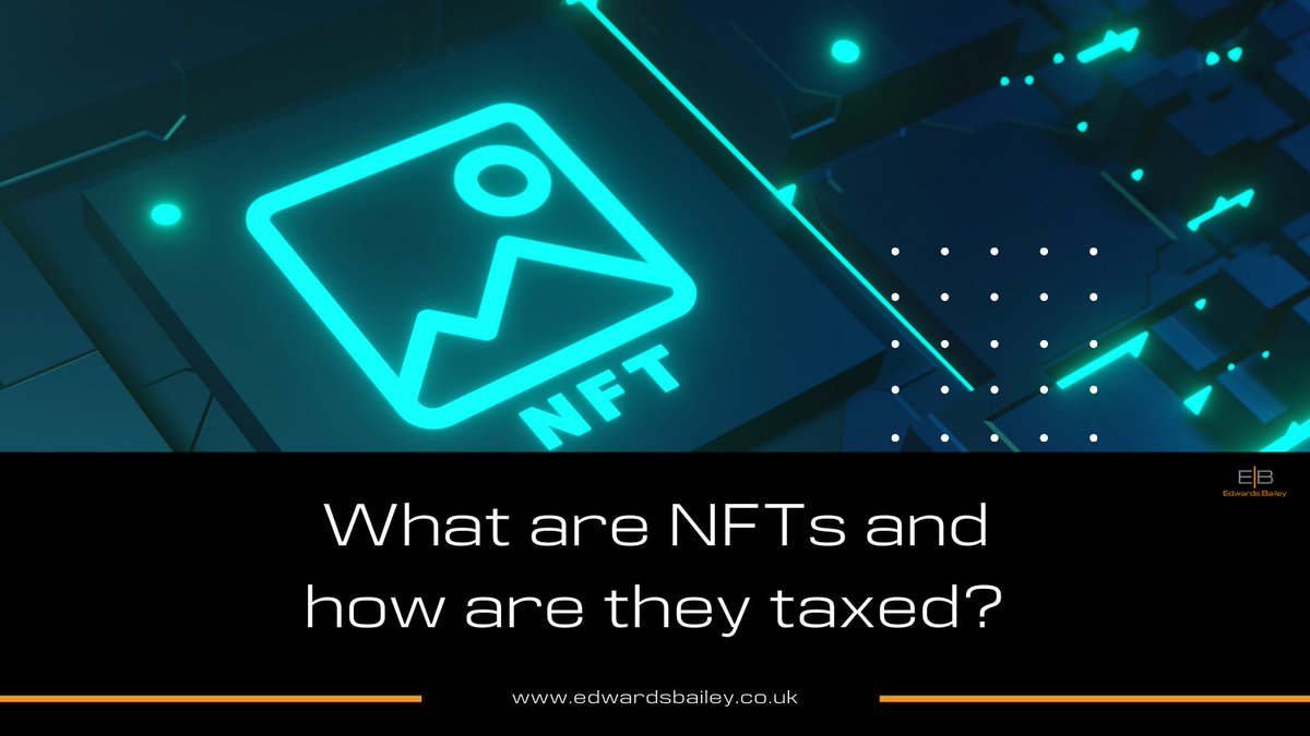 LimitedBailey's tweet photo. NFTs have been taking the digital world by storm, but what are they and what are the tax considerations you need to be aware of? Swipe through to find out!

#TaxTips #Accounting #Accountant #CharteredAccountant #NFT https://t.co/7MMWTRDZMC