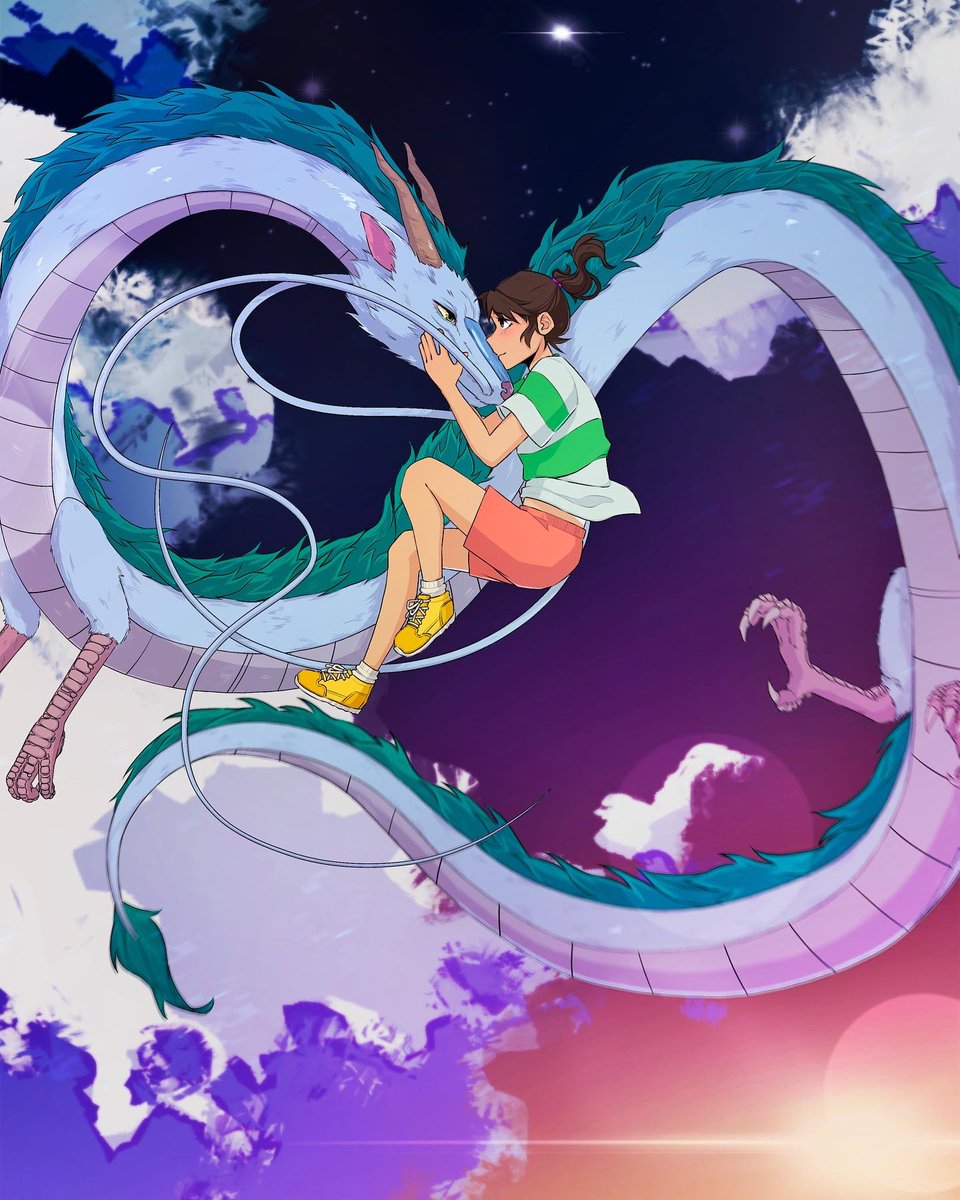 weirdo_turnip's tweet photo. Finally done!!!!! 😭😩✨

This literally took forever…
But I’m really happy with the result >:)
#art #studioghibli #spiritedaway https://t.co/afwr0mMtYH