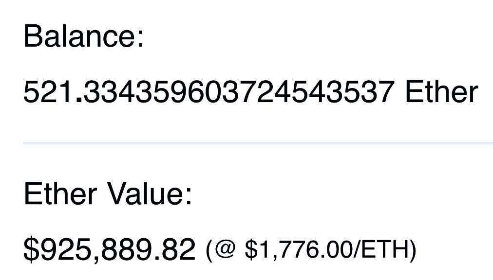 Spent almost $1,000,000 on #ETH

What #NFT should I buy…or?!?

Should I just give it all away 👀