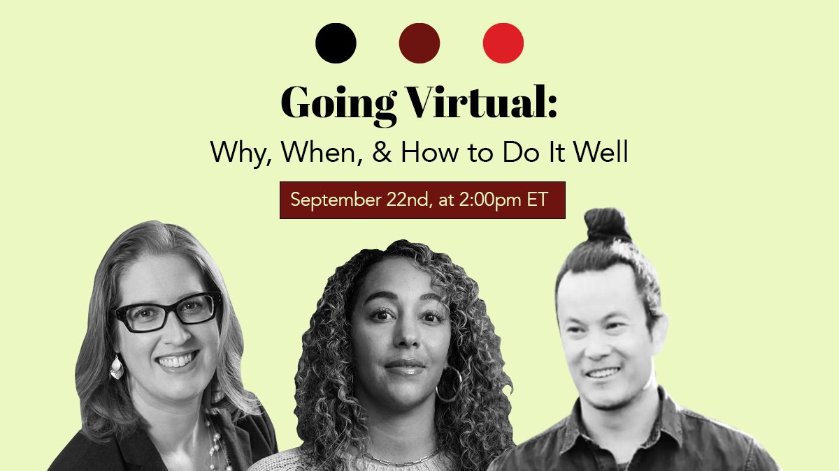 npquarterly's tweet image. Join us for a special webinar as we explore the trend of #goingvirtual with Burton Li of @SutroLi_Finance, @dani_ayers of @MeTooMVMT, and Casey Henderson of @usenix: bit.ly/3cRU7V1