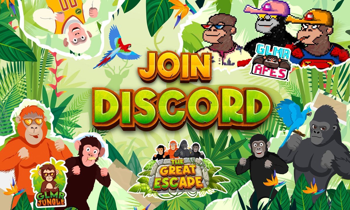 GLMRApes's tweet photo. ๐ฆง WOO-HOO-HAHA!
๐ฅณ Join our weekly Discord Party at 18:30 UTC!
โก https://t.co/wdJLgr21xp
โจ #GLMA & #GLMJ lottery , Games, Announcements and AMA
๐ฆ See you there!
$GLMR #NFT #PE #DAO #TheGreatEscape https://t.co/w3eYxLJKt5
