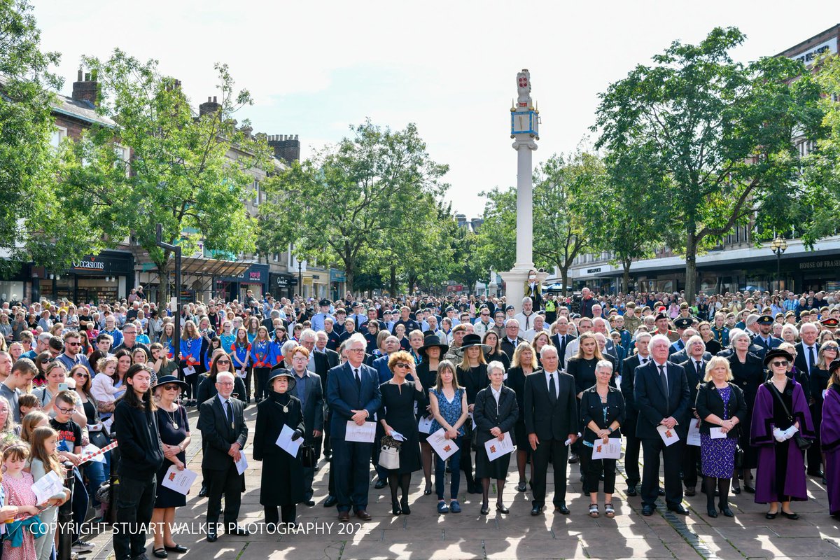 The Proclamation of King Charles III in Carlisle City Centre. Thousands of people came to see the historic moment the Proclamation was read out by the Mayor of Carlisle.