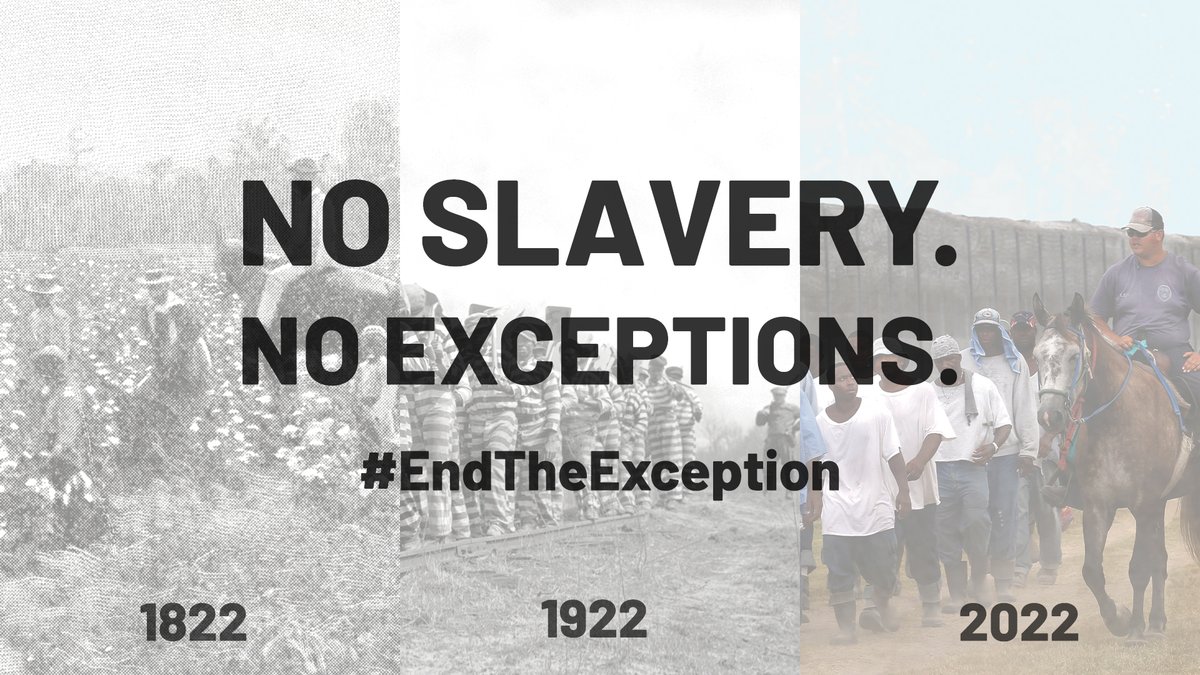 When is slavery acceptable? Never. I know you agree <a href="/RepMaloney/">Carolyn B. Maloney</a> <a href="/gillibrandny/">Sen. Kirsten Gillibrand</a> <a href="/SenSchumer/">Chuck Schumer</a>. Co-sponsor the Abolition Amendment to #EndTheException in the 13th Amendment and abolish slavery, for all.

No slavery. No Exceptions.