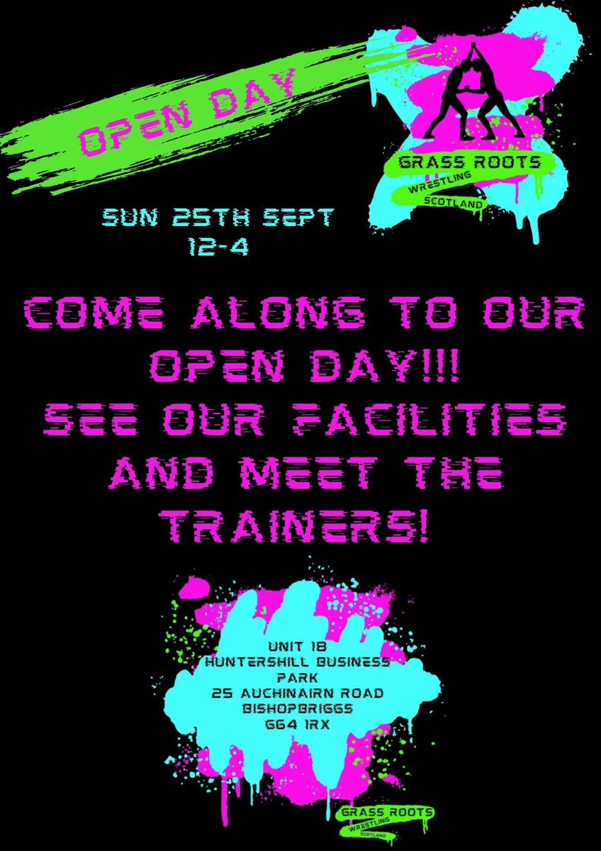 workingmc2021's tweet image. Hey everyone!!! Grassroots Wrestling Scotland are a brand new professional wrestling facility based in Bishopbriggs!!! 
We will be opening 1st of October and want to share what we have on offer!!! 
We offer a 16ft show ring to train in!!!