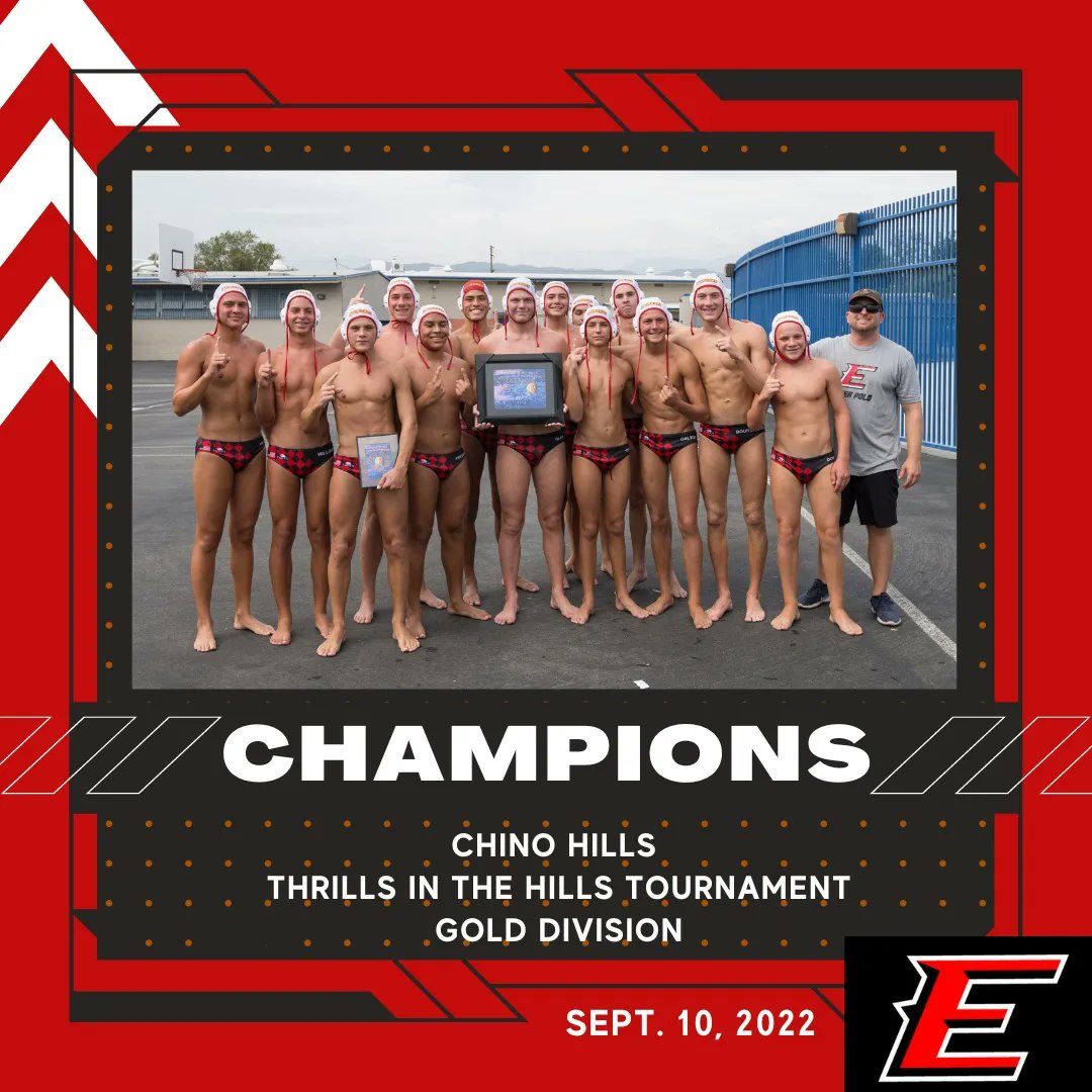 AquaticsEHS's tweet photo. Great weekend for the Varsity Boys taking 1st place in the Gold Division in the Thrills in the Hills Tournament. Congrats to Tanner Dow for receiving Tournament MVP &amp; Brian Delama and Brandon Hansen for making the All Tournament Team. #eaglepride 🦅🤽‍♂️ @EtiwandaRed @EHSAthletics https://t.co/cIxoI4q2CX
