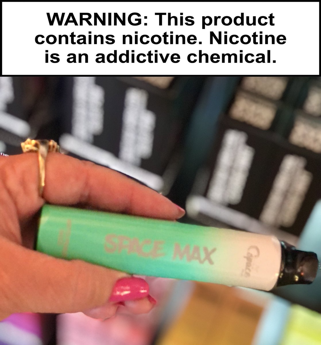 WyckedVapor's tweet photo. Restocks are HERE @ Wycked
SpaceMax rechargeable disposable
#WyckedVapor #vapor #vape #spacemax #disposables #LakeDallas #ShopLocal #Texas
Message intended for those of legal consumption age (21+)
Must be 21 years of age or older enter or purchase at Wycked Vapor. https://t.co/fFhydbTcWr