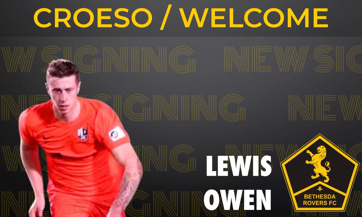 The Club is Delighted to announce the signing of Lewis Owen from CPD Glantraeth. Lewis is a prolific goalscorer who managed to get 15 goals in 18 games for CPD Llangefni's Reserve team last season and had spells at playing for the first team. 🟡WELCOME LEWIS / CROESO LEWIS⚫️