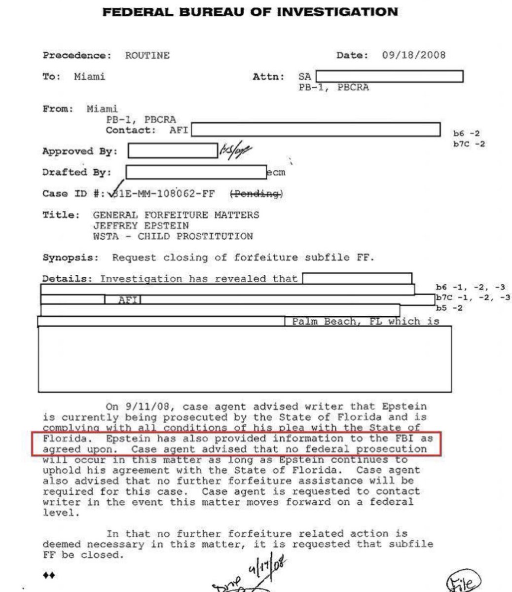RockinRo11Rebe1's tweet photo. @FBI Never Forget Jeffrey Epstein was on the FBI payroll.  #Building6 https://t.co/WiJShhlomy
