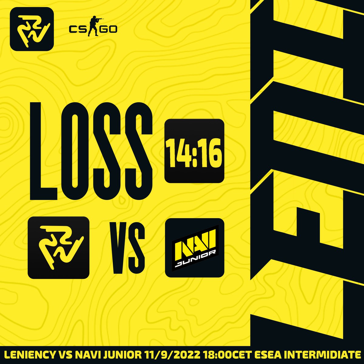 Leniencygg's tweet photo. Wery close game against @navijunior in the ESEA intermidiate. https://t.co/NhL6zpsy5N