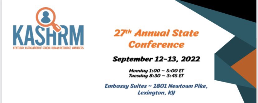 KASHRM_'s tweet photo. We can’t wait to see you at the KASHRM 27th Annual State Conference this week!
Don’t forget to hashtag #KASHRMStateConference2022 https://t.co/Bfbl7j5Jz6