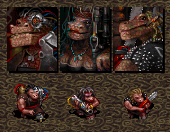 JinnPixel's tweet photo. Some portraits and sprites for the Obblinox faction.
(The 3rd portrait was made back in 2017~8, when I started the studies, so you may see a little change in style.)
#pixelart #warwind #portrait #sprite #gameart https://t.co/W8MtNhgvgr