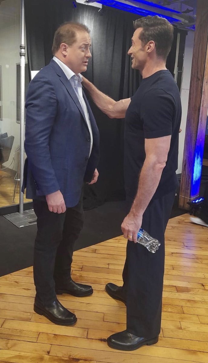 Brendan Fraser and Hugh Jackman at #TIFF22