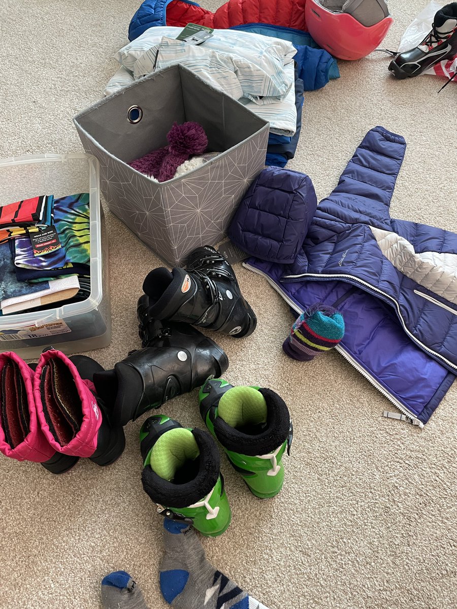 It’s official. We just went through our annual “what fits” ritual, and I just got a bit excited for winter! Luckily I only need to find new ski boots for one, and new snow boots for the other.