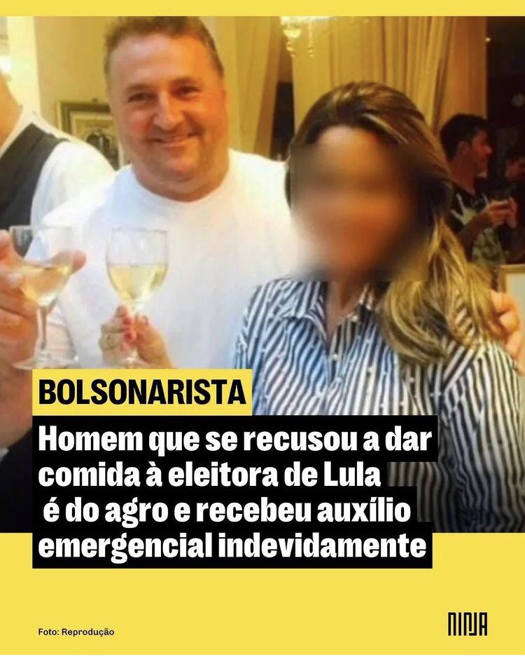 senadorhumberto's tweet photo. REPUGNANTE - Toda a nossa solidariedade à senhora Ilza Ramos Rodrigues, que foi humilhada por esse bolsonarista ao receber comida e se dizer eleitora de Lula. Entidades de Itapeva, em São Paulo, já acolheram Ilza. https://t.co/jwJWdCJRam