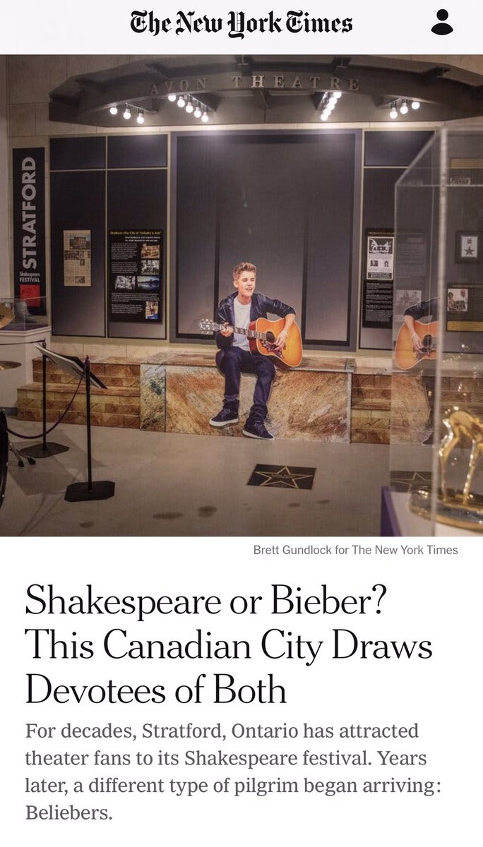StratfordPerthMuseum (@stratperthmuse) on Twitter photo Well thatās pretty cool ⦠thatās us on the home page of the New York Times website today! <a href="/PerthCoTourism/">Perth County Tourism</a> <a href="/StratfordON/">Destination Stratford</a> <a href="/stratfest/">Stratford Festival</a> <a href="/justinbieber/">Justin Bieber</a> Well thatās pretty cool ⦠thatās us on the home page of the New York Times website today! <a href="/PerthCoTourism/">Perth County Tourism</a> <a href="/StratfordON/">Destination Stratford</a> <a href="/stratfest/">Stratford Festival</a> <a href="/justinbieber/">Justin Bieber</a>