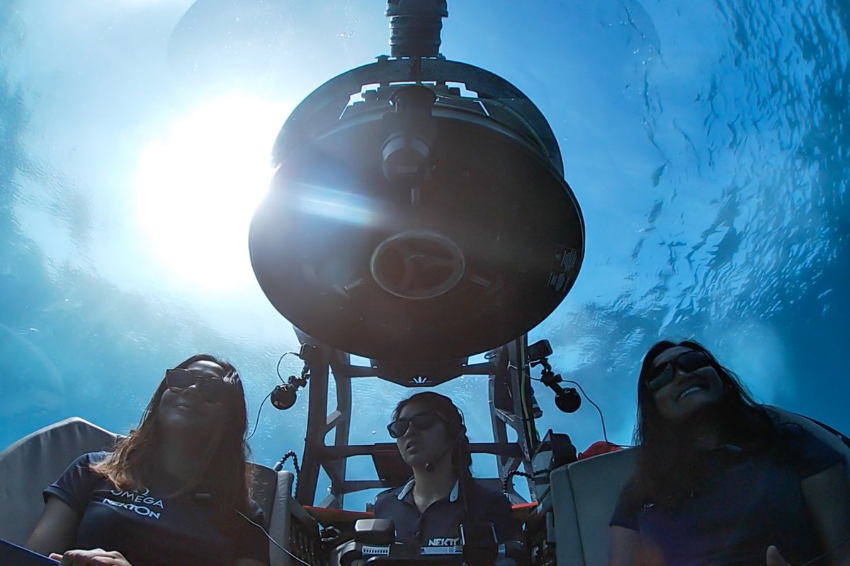 MMRI_Maldives's tweet photo. Our DG Shafiya, and Farah made history by being the first Maldivians to dive 250m to systematically survey the deep ocean! This dive is part of a deep sea expedition through collaboration between the Government of Maldives and @nektonmission, lead by MMRI. https://t.co/en1f2t2s0V